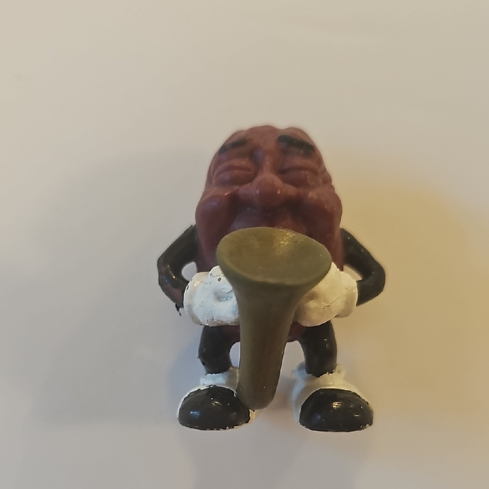 Vintage Miniature California Raisin Figurine with Saxophone